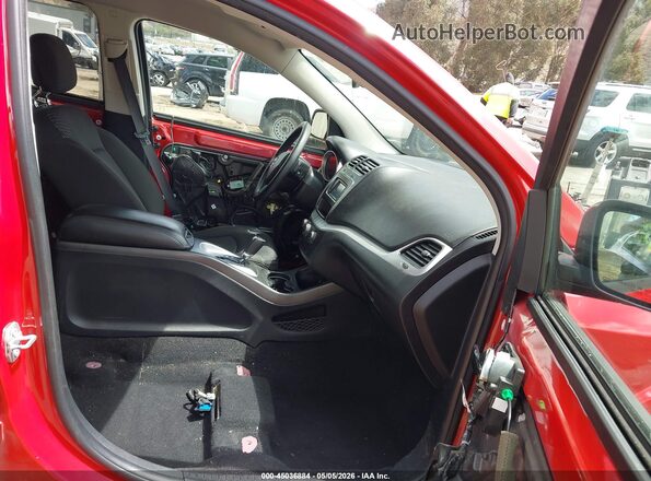 3C4PDCBG9HT571497 2017 DODGE JOURNEY Red Вид салону спереду
