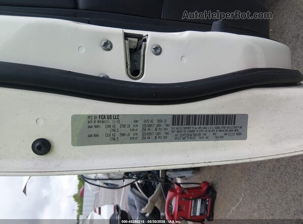 3C4PDCBGXKT869189 2019 DODGE JOURNEY White Widok komory silnika