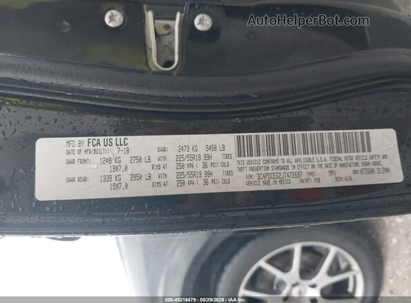 3C4PDCEG2JT472697 2018 DODGE JOURNEY Black Շարժիչի բաժամունքի տեսք