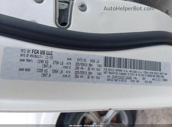 3C4PDCGG2GT166668 2016 DODGE JOURNEY White Շարժիչի բաժամունքի տեսք