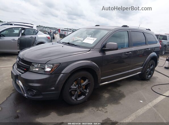 3C4PDCGG2JT305821 2018 DODGE JOURNEY Gray Առջևի ձախ երեք քառորդ տեսարան