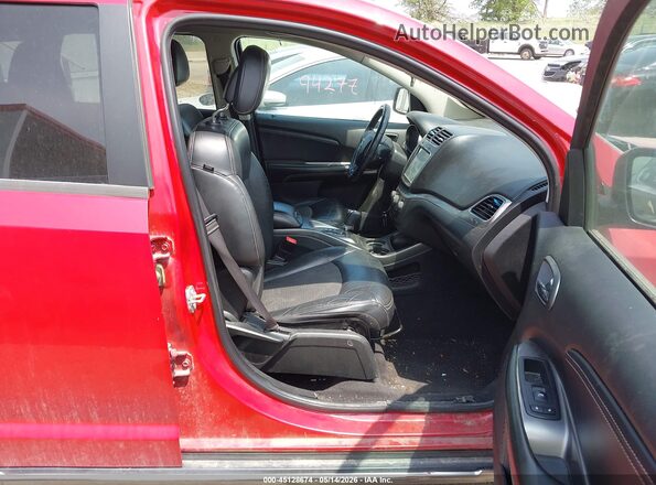 3C4PDCGG9HT537102 2017 DODGE JOURNEY Красный Вид салона спереди