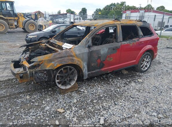 3C4PDDEG5JT296489 2018 DODGE JOURNEY Красный Передняя левая четверть