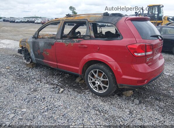 3C4PDDEG5JT296489 2018 DODGE JOURNEY Красный Задняя левая четверть