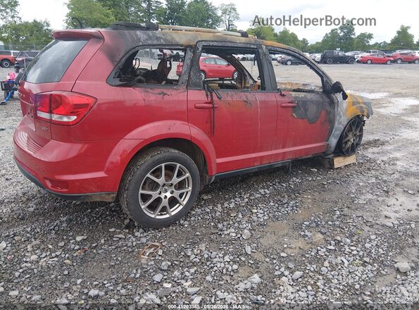 3C4PDDEG5JT296489 2018 DODGE JOURNEY Красный Задняя правая четверть