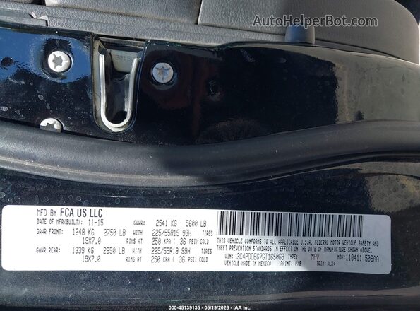3C4PDDEG7GT165069 2016 DODGE JOURNEY Black ძრავის განყოფილების ხედი