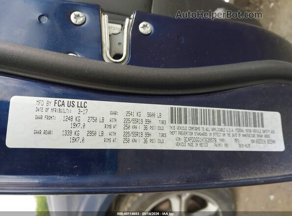 3C4PDDGG1HT639578 2017 DODGE JOURNEY Blue 