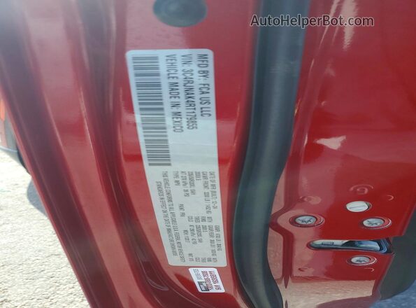 3C4RJNAK4RT179855 2024 JEEP WAGONEER Red VIN կոդի պիտակի տեսք