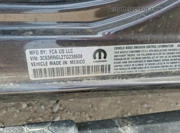3C63RRGL2TG238608 2026 RAM 3500 Charcoal VIN კოდის სტიკერის ხედი