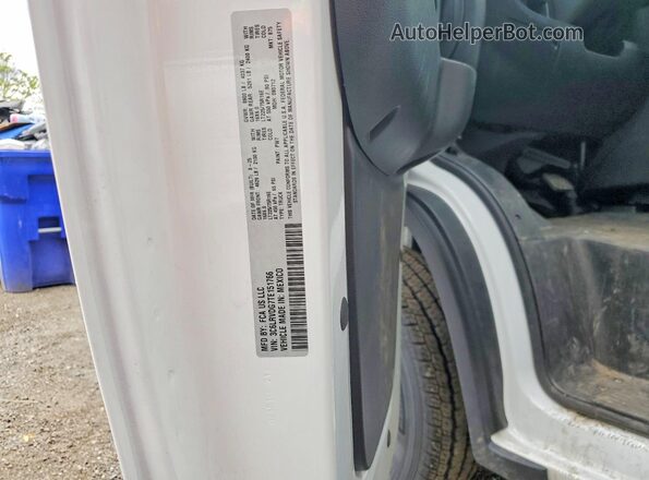 3C6LRVDG7TE151766 2026 RAM PROMASTER White VIN կոդի պիտակի տեսք