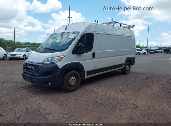 3C6LRVDG8RE117229 2024 RAM PROMASTER 2500 White წინა მარცხენა ხედი სამი მეოთხედიდან