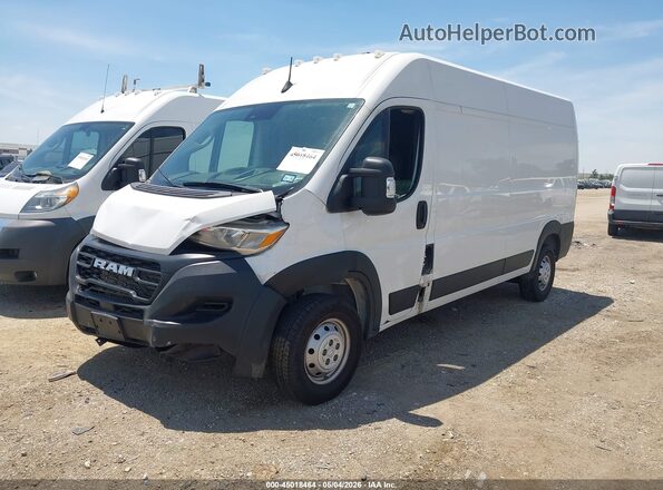 3C6LRVDG9PE589386 2023 RAM PROMASTER 2500 White წინა მარცხენა ხედი სამი მეოთხედიდან