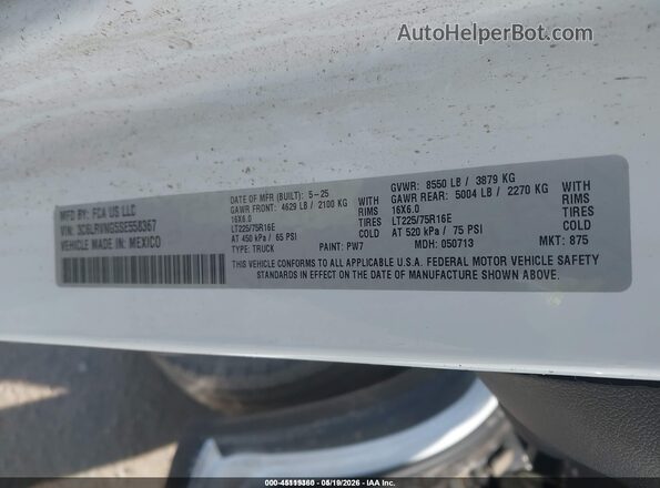 3C6LRVNG5SE558367 2025 RAM PROMASTER 1500 White Շարժիչի բաժամունքի տեսք