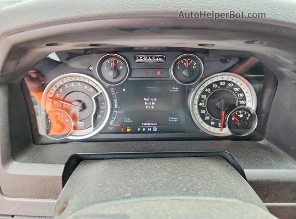 3C6RR7LT4HG622644 2017 RAM 1500 Белый Вид щитка приборов