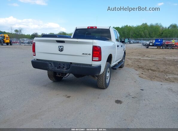 3C6TR5CT3JG306698 2018 RAM 2500 White Задня права чверть