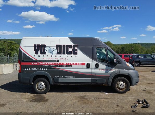 3C6TRVCG8GE104303 2016 RAM PROMASTER 2500 Белый Вид задней части салона