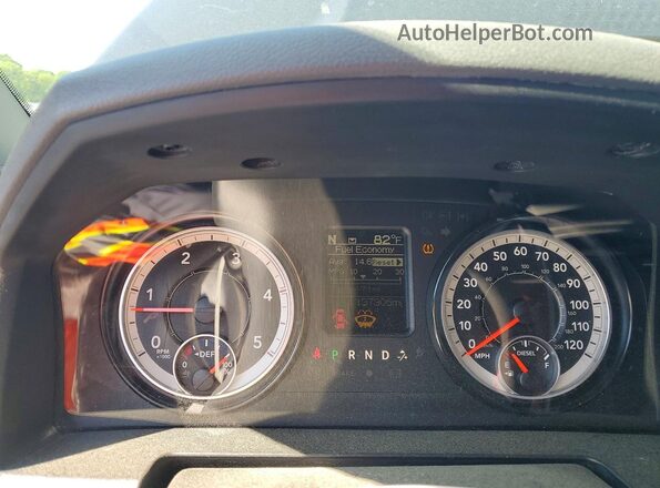 3C6UR5CL2HG612029 2017 RAM 2500 Brown Instrument cluster view