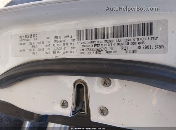 3C6UR5CL8GG268981 2016 RAM 2500 Белый Вид подкапотного пространства