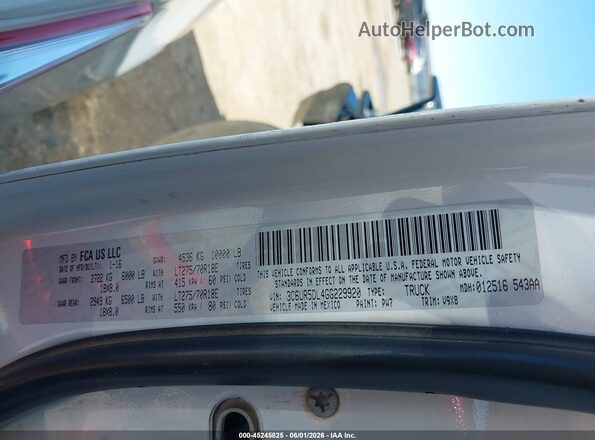 3C6UR5DL4GG229920 2016 RAM 2500 Белый Вид подкапотного пространства