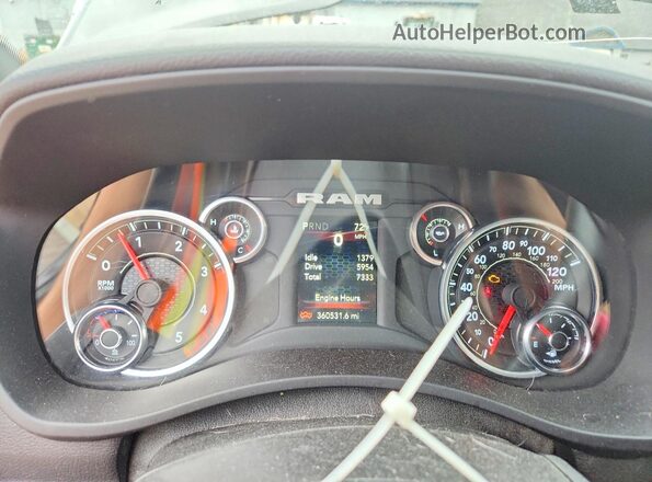 3C6UR5DLXRG101233 2024 RAM 2500 Gray Вид щитка приладів