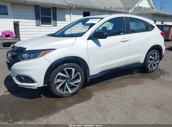 3CZRU5H10LM712963 2020 HONDA HR-V White წინა მარცხენა ხედი სამი მეოთხედიდან
