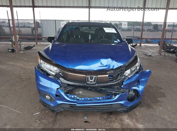 3CZRU5H14MM731145 2021 HONDA HR-V Blue Widok zestawu wskaźników