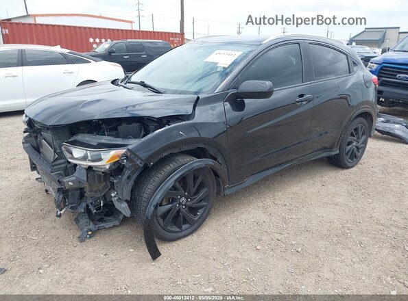 3CZRU5H18MM701310 2021 HONDA HR-V Черный Передняя левая четверть