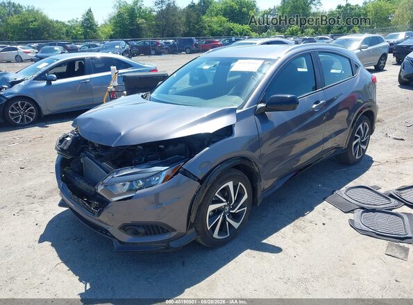 3CZRU5H1XLM709360 2020 HONDA HR-V Серый Передняя левая четверть