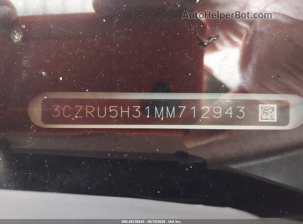 3CZRU5H31MM712943 2021 HONDA HR-V White Вид підкапотного простору