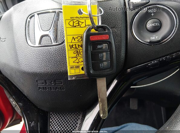 3CZRU5H32GM715872 2016 HONDA HR-V Red Widok deski rozdzielczej