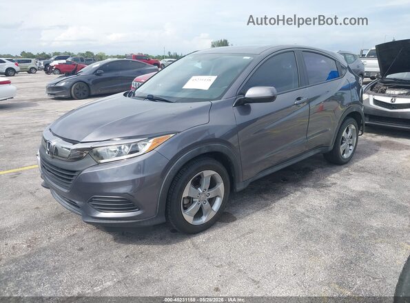 3CZRU5H33KG707447 2019 HONDA HR-V Gray Առջևի ձախ երեք քառորդ տեսարան