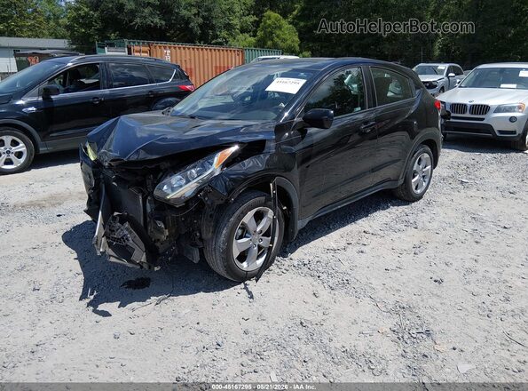 3CZRU5H33LM708519 2020 HONDA HR-V Black Առջևի ձախ երեք քառորդ տեսարան