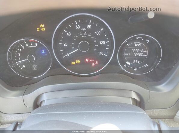 3CZRU5H33NM735271 2022 HONDA HR-V Silver Widok tylnych siedzeń