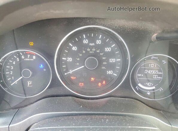 3CZRU5H36NM725172 2022 HONDA HR-V White Instrument cluster view