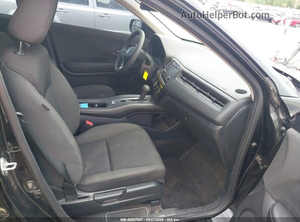 3CZRU5H38MM704211 2021 HONDA HR-V Black Widok wnętrza z przodu