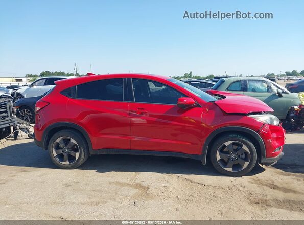 3CZRU5H54JM708625 2018 HONDA HR-V Red Vista interior trasera
