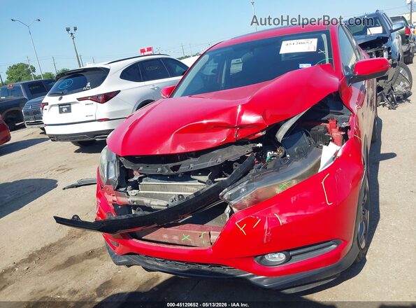 3CZRU5H54JM708625 2018 HONDA HR-V Red Vista del cuadro de instrumentos