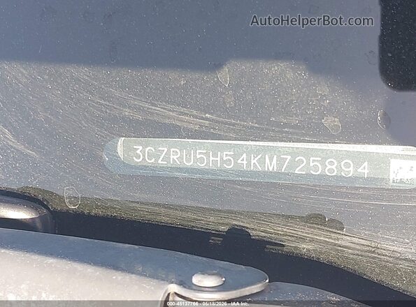 3CZRU5H54KM725894 2019 HONDA HR-V Gray Շարժիչի բաժամունքի տեսք