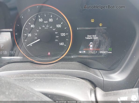 3CZRU5H59LM706002 2020 HONDA HR-V Red Vista de los asientos traseros