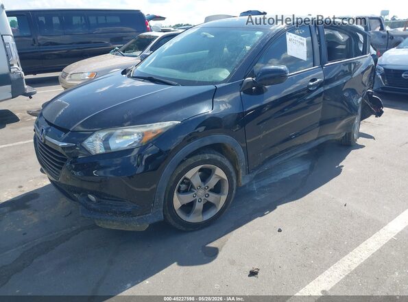 3CZRU5H5XHG707486 2017 HONDA HR-V Black წინა მარცხენა ხედი სამი მეოთხედიდან