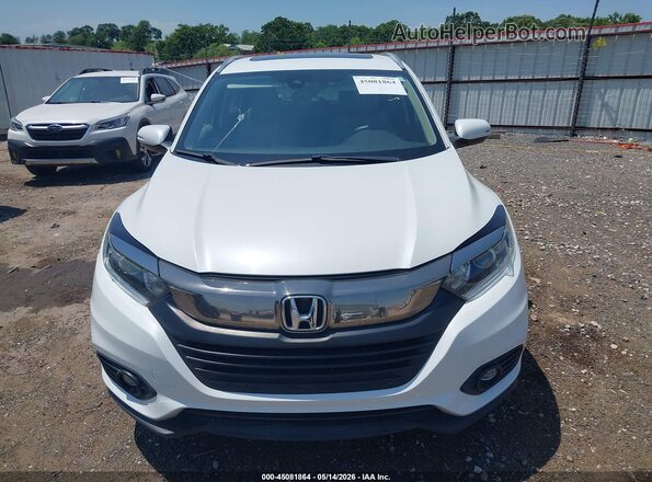 3CZRU5H78KM710686 2019 HONDA HR-V White Vista del cuadro de instrumentos