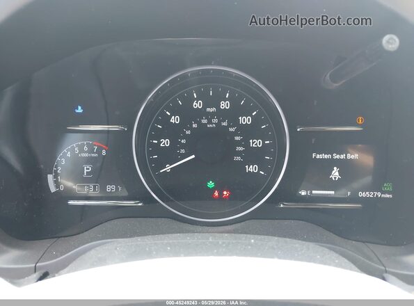 3CZRU5H79KM712317 2019 HONDA HR-V Gray Widok tylnych siedzeń