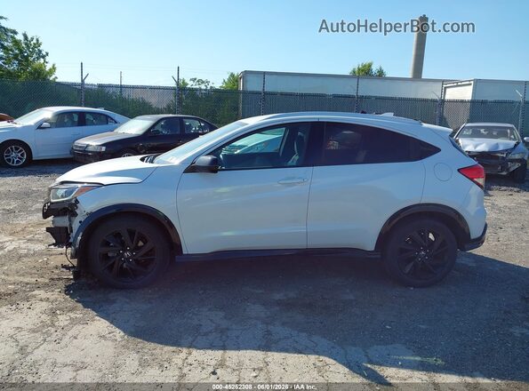 3CZRU6H10NM701857 2022 HONDA HR-V White Widok wnętrza z tyłu