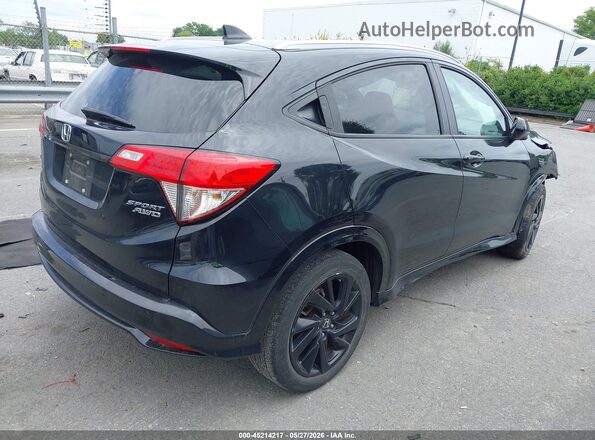 3CZRU6H12MM728976 2021 HONDA HR-V Black უკანა მარჯვენა