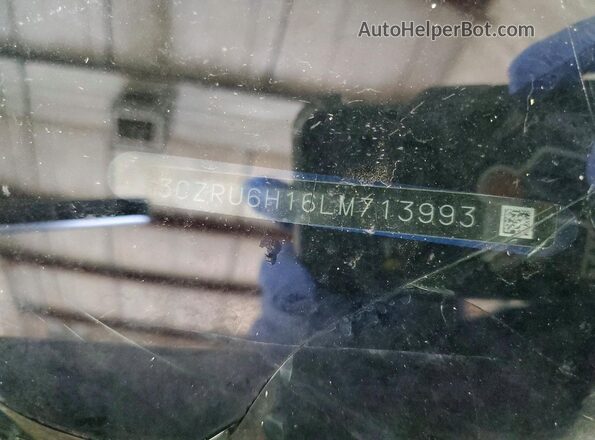 3CZRU6H16LM713993 2020 HONDA HR-V Синий Вид наклейки с VIN-кодом