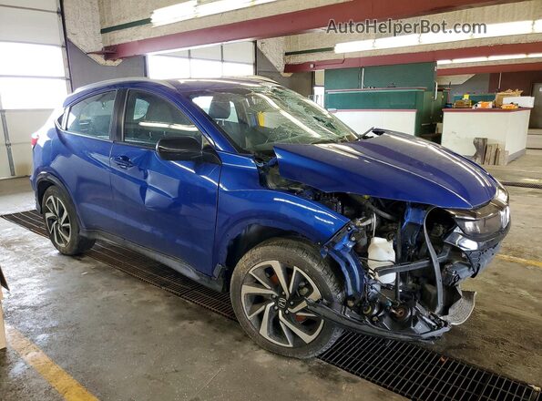 3CZRU6H16LM713993 2020 HONDA HR-V Синий Передняя правая четверть