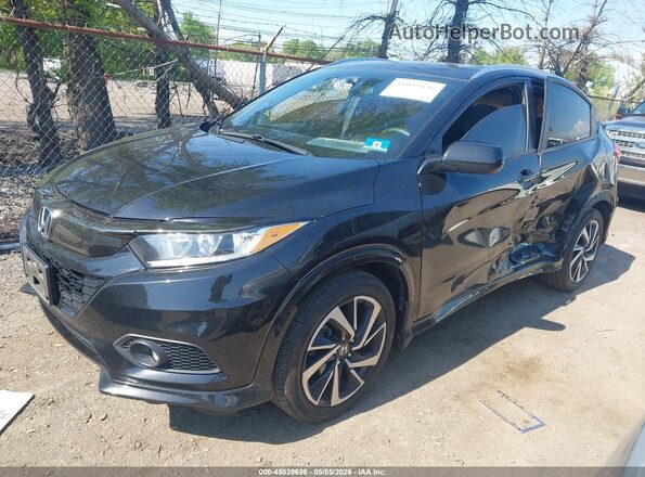 3CZRU6H16LM727053 2020 HONDA HR-V Black Przód lewy