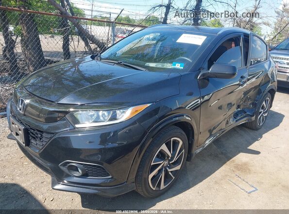 3CZRU6H16LM727053 2020 HONDA HR-V Black Widok z przodu