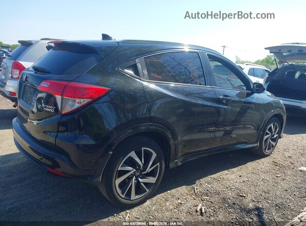 3CZRU6H16LM727053 2020 HONDA HR-V Black Widok wnętrza z tyłu