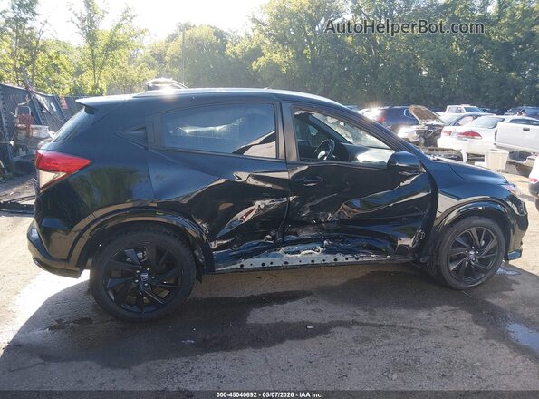 3CZRU6H18MM749962 2021 HONDA HR-V Black Widok wnętrza 360 stopni